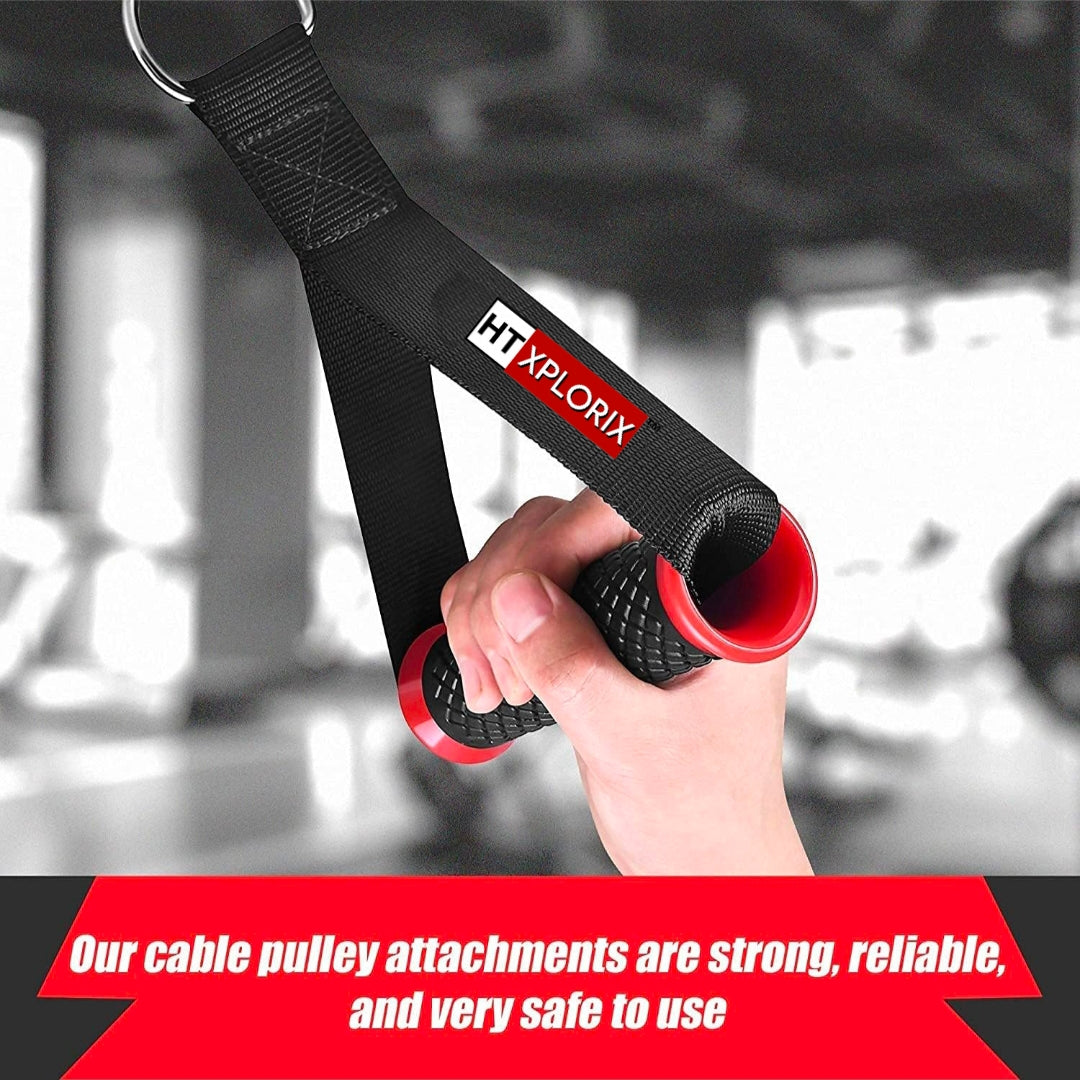 HT XPLORIX™ Pair Nylon Cable Crossover Handle For Cable Attachment