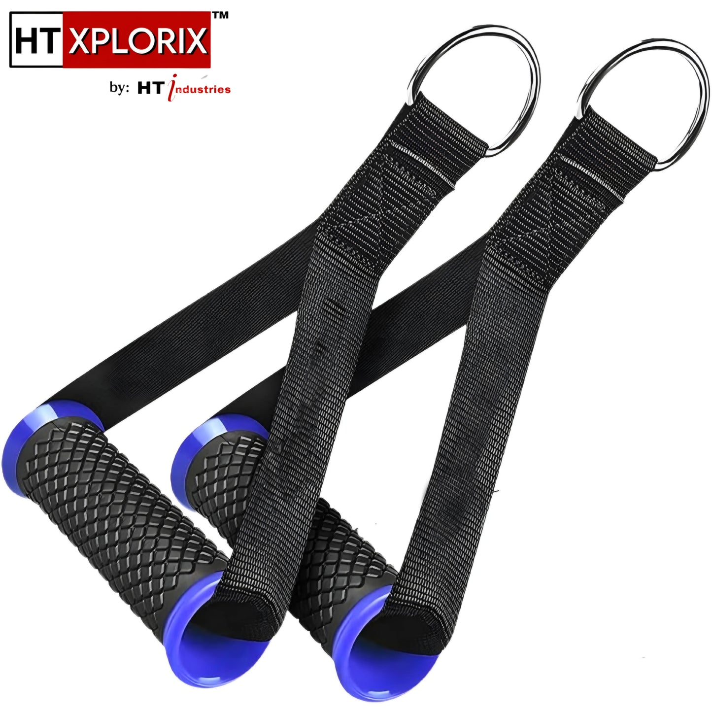 HT XPLORIX™ Pair Nylon Cable Crossover Handle For Cable Attachment
