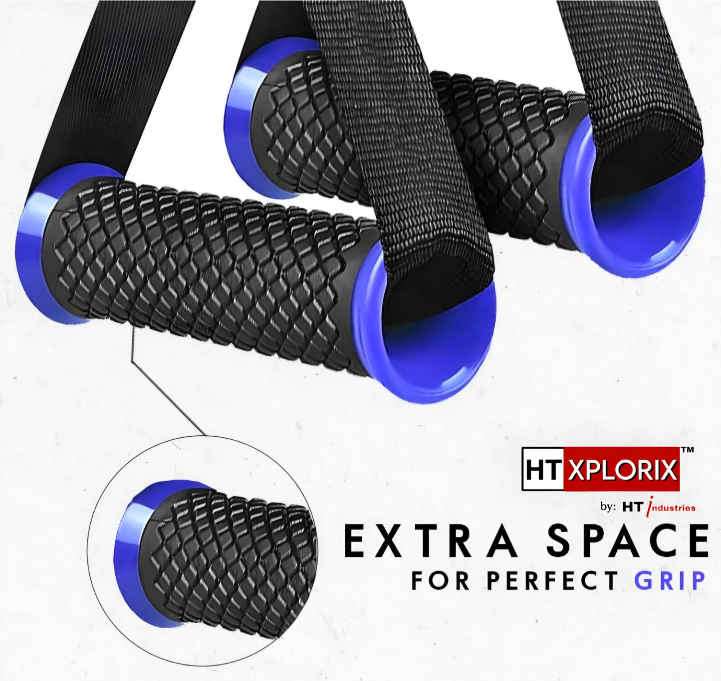 HT XPLORIX™ Pair Nylon Cable Crossover Handle For Cable Attachment