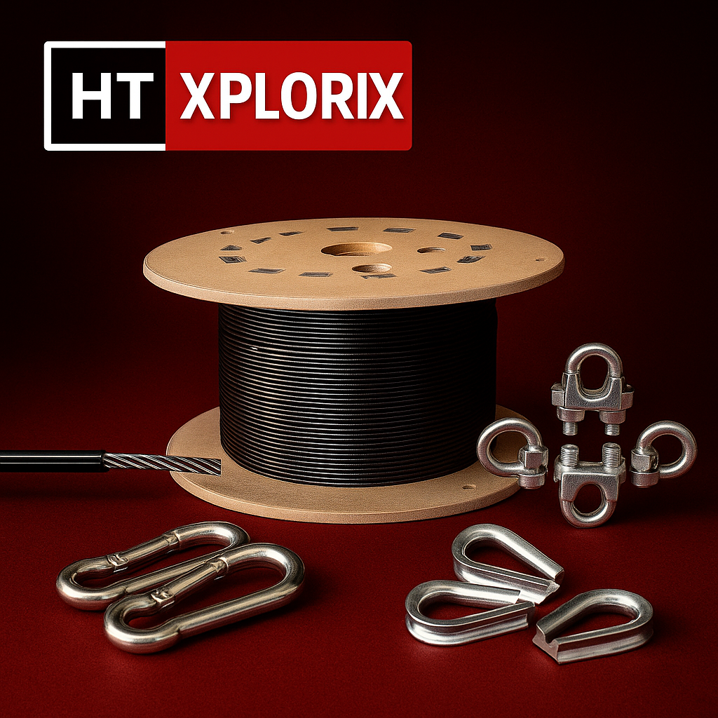 GYM MACHINE CABLE WIRE & TYING LOCKS