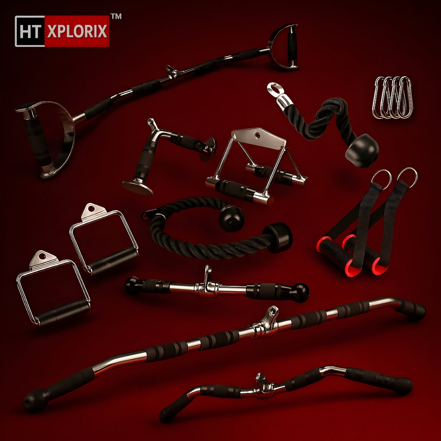 GYM MACHINE HANDLES CABLE ATTACHMENT