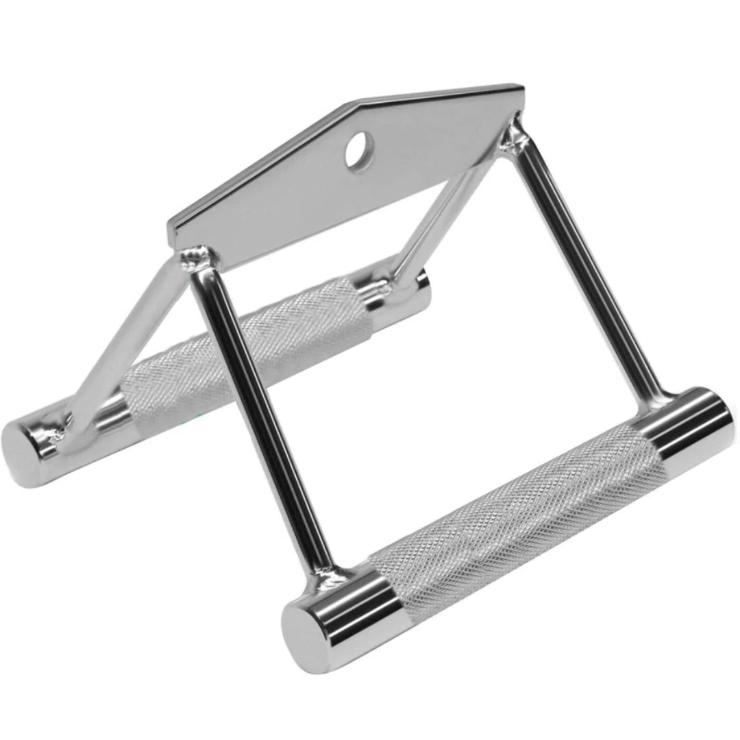 HT XPLORIX™ Heavy-Duty Rowing Handle - Cable Attachment for Strength Training With Knurled / Rubber grips.