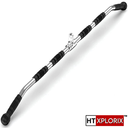 HT XPLORIX™ LAT Pull Down Bar 48-Inch – Straight Bar Cable Attachment for Back & Upper Body Strength Training