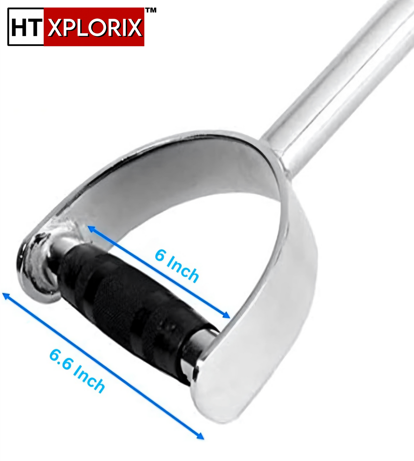 HT XPLORIX™ Double D LAT Pull Down Handle Bar- 30-Inch Heavy-Duty Cable Attachment for Back & Upper Body Workouts