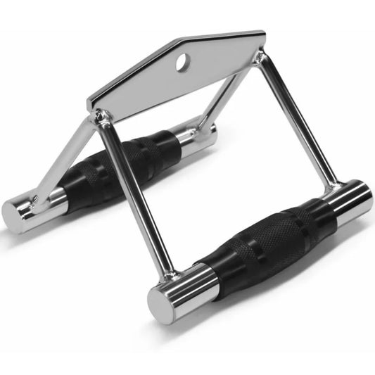 HT XPLORIX™ Heavy-Duty Rowing Handle - Cable Attachment for Strength Training With Knurled / Rubber grips.