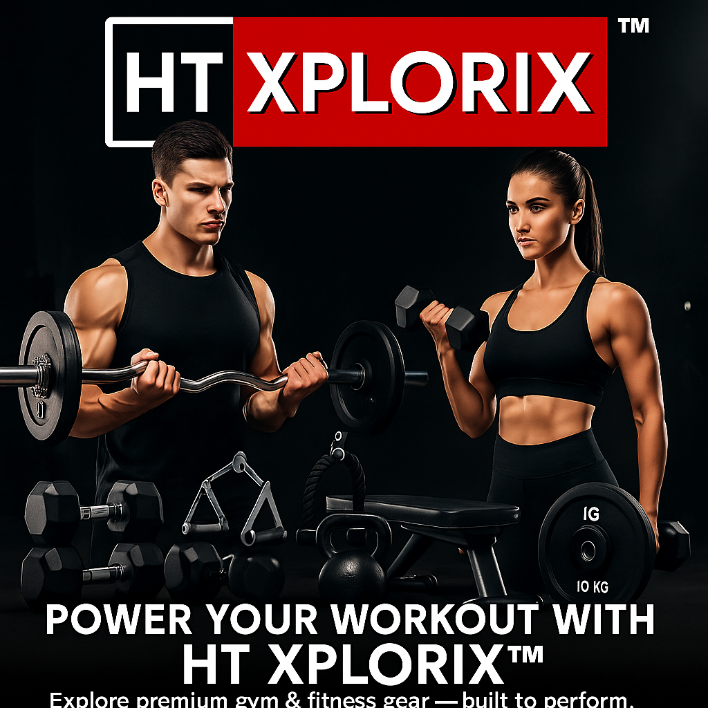 HT XPLORIX™ EZ Curling Olynpic barbell rode with ZIG ZAG knurled grip